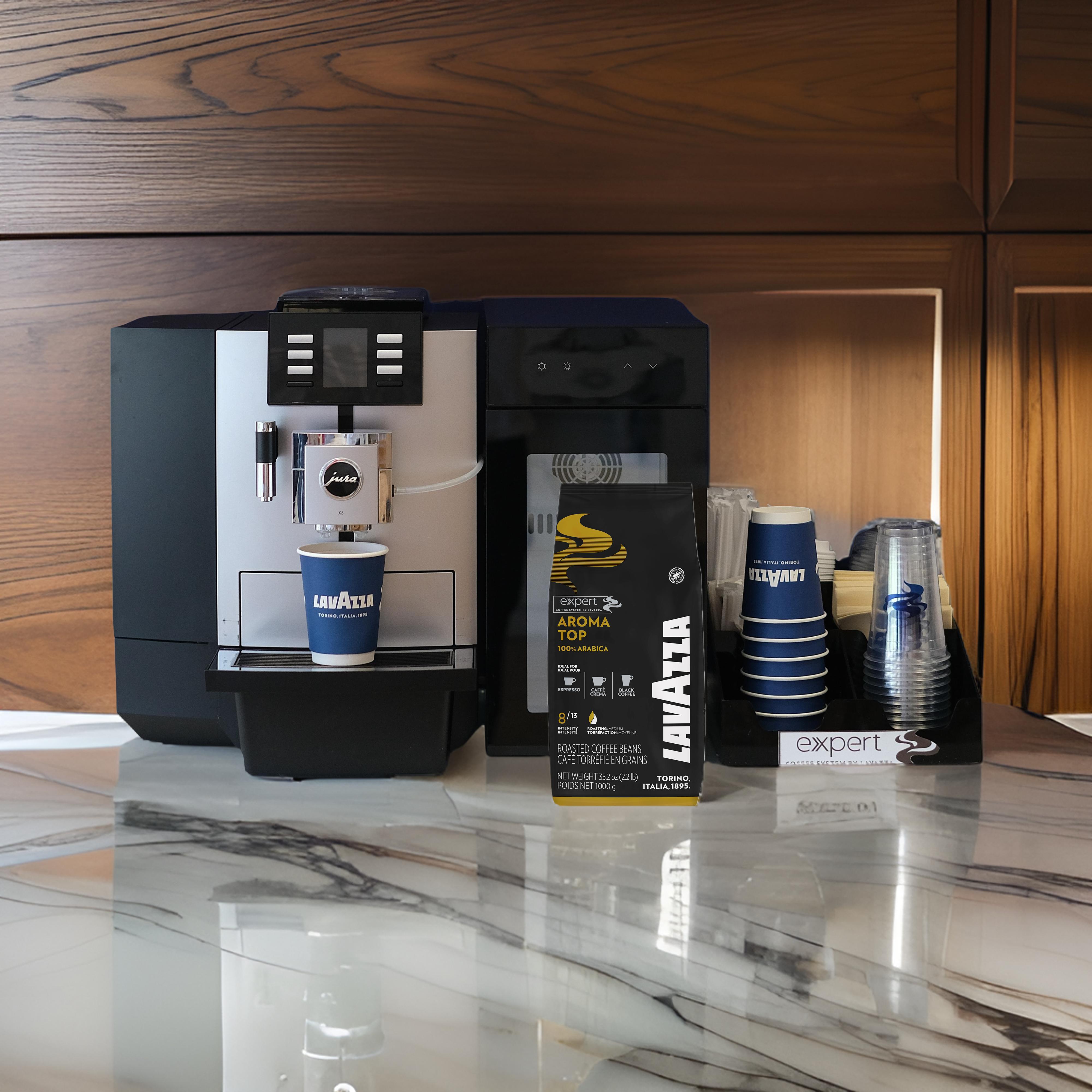 Lavazza x Jura in the office for premium office coffee