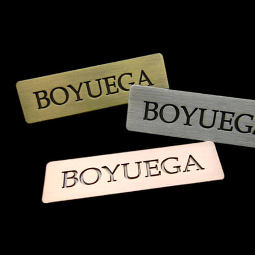 personalized lettering pins factory wholesale personlised name badges engraved custom work name tags badges suppliers