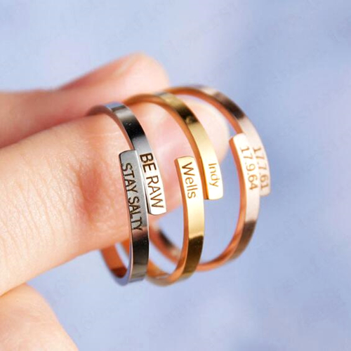 two row name ring