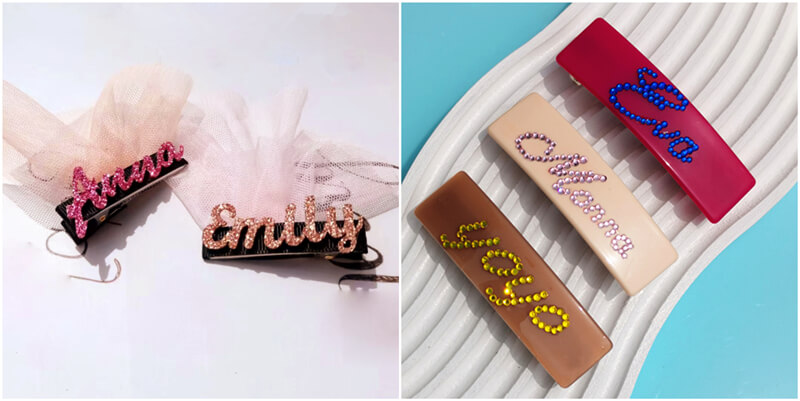 custom bridal hair accessories wholesale dealers, wholesale pink rhinestone hair clips supplies