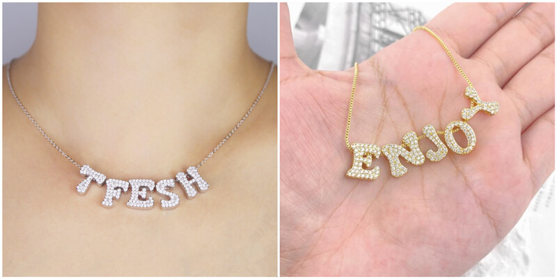 stainless steel custom name necklace vendors wholesale custom jewelry from china
