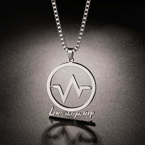 personalized company logo jewelry factory custom logo pendant wholesale suppliers personalised name tag necklaces box chain manufacturers websites