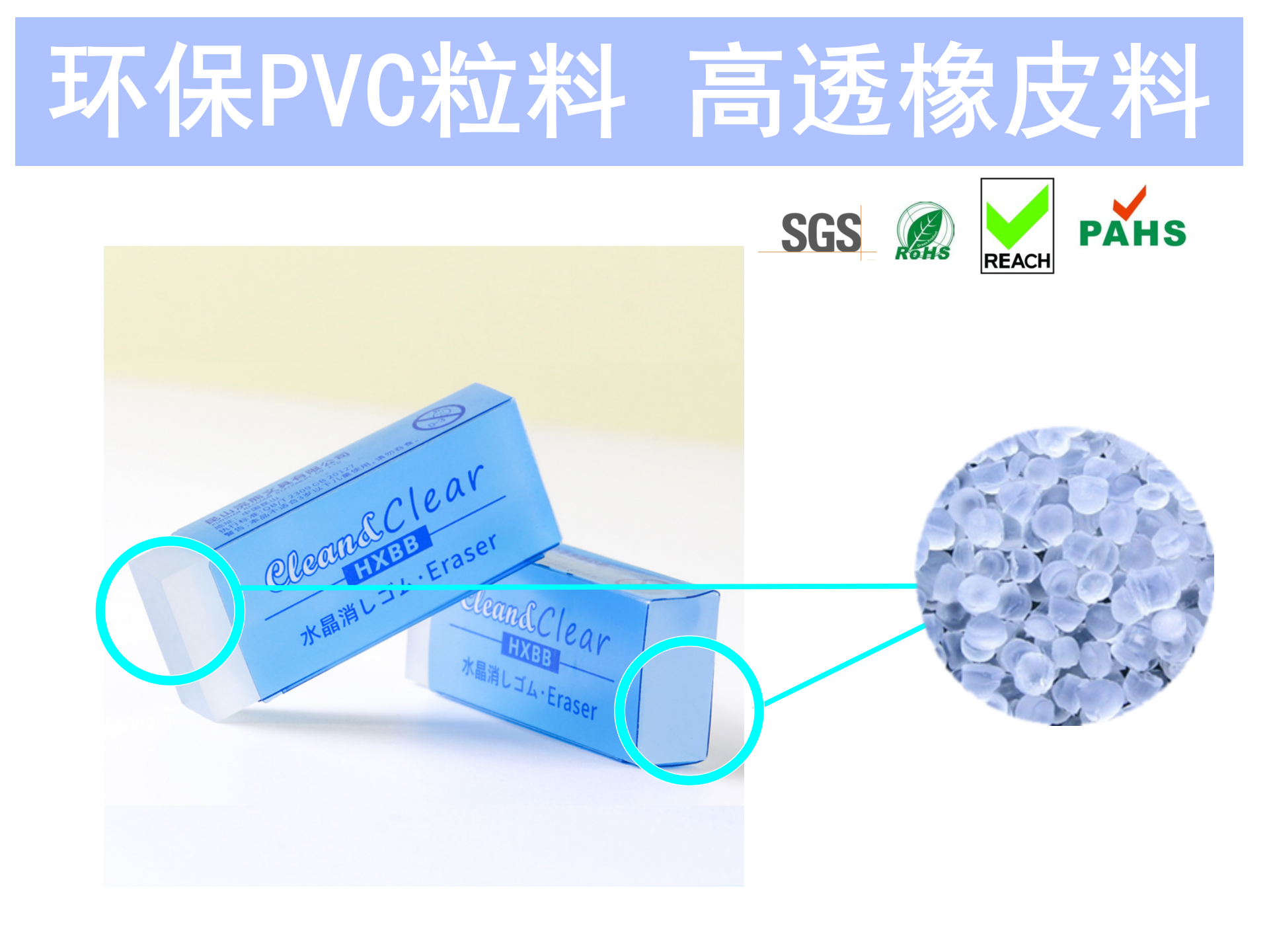 上海神吉塑胶,高品质环保PVC粒料供应商,防护用品及环保pvc粒料,应用于高透明美术橡皮