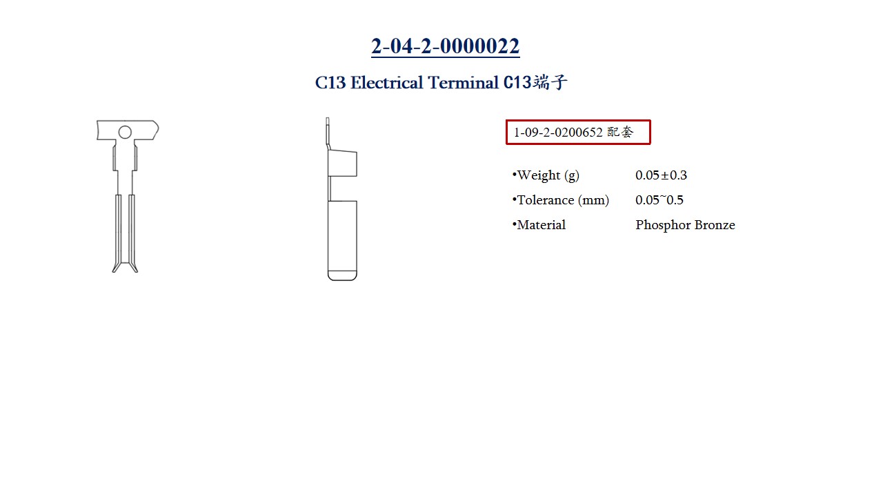 C13 端子 Electrical Terminal