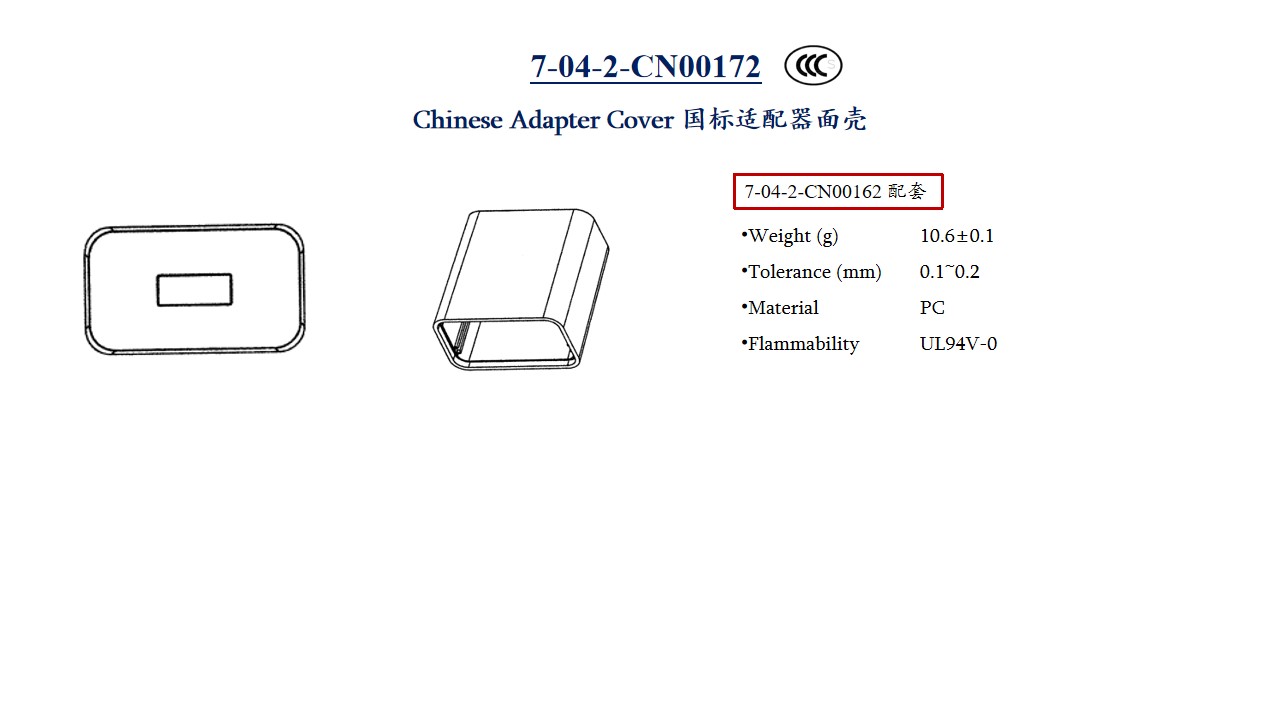 国标适配器面壳 Chinese Adapter Cover