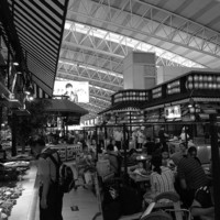 西安机场T2: 问答咨询正在对航站楼商业进行重新规划，以及设计商店立面，编制商家设计导则。