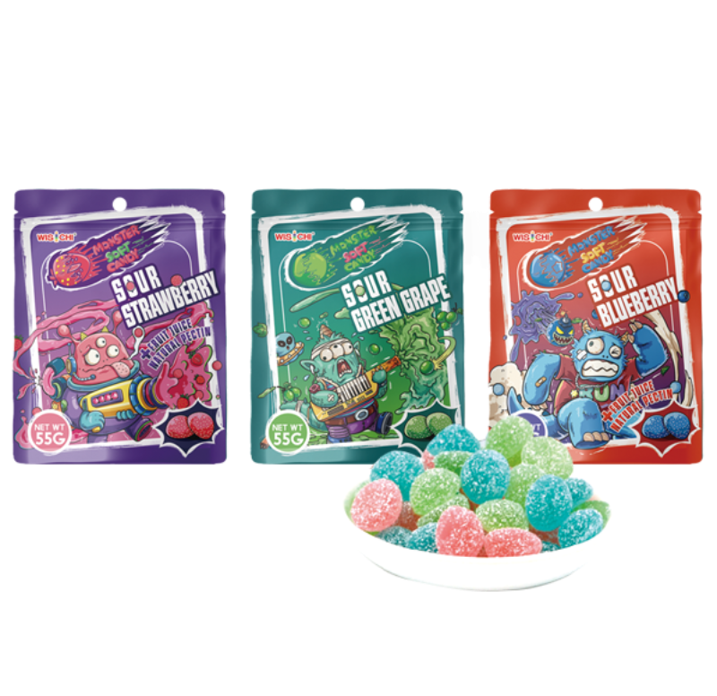 Monster sour gummy candy