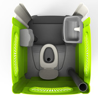 单体移动厕所产品设计-华杰环保科技