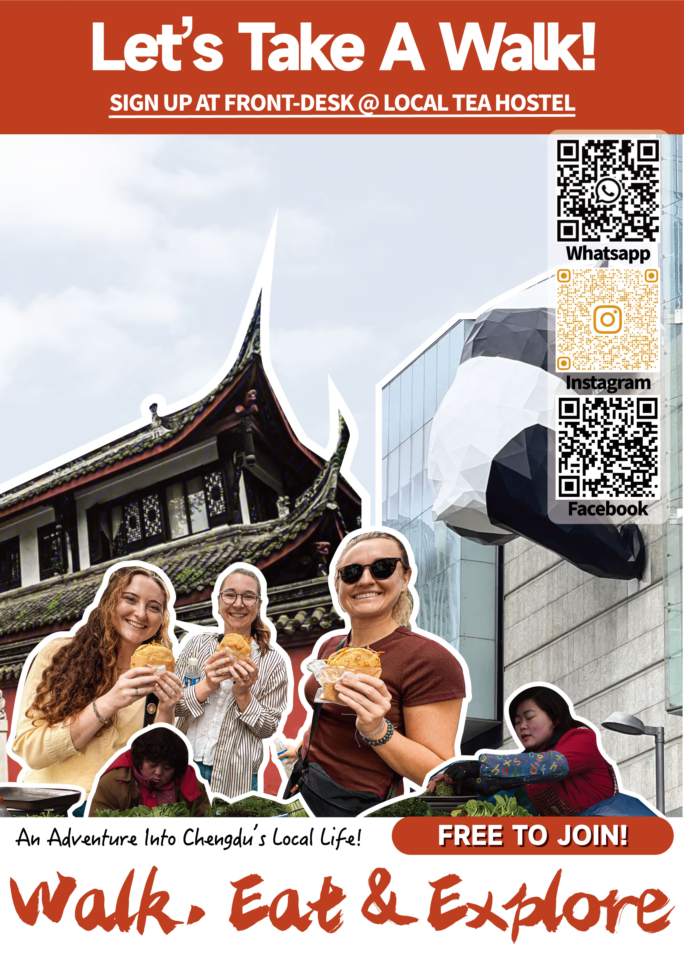 Chengdu Local Tea Hostel - Panda Volunteer Tour
