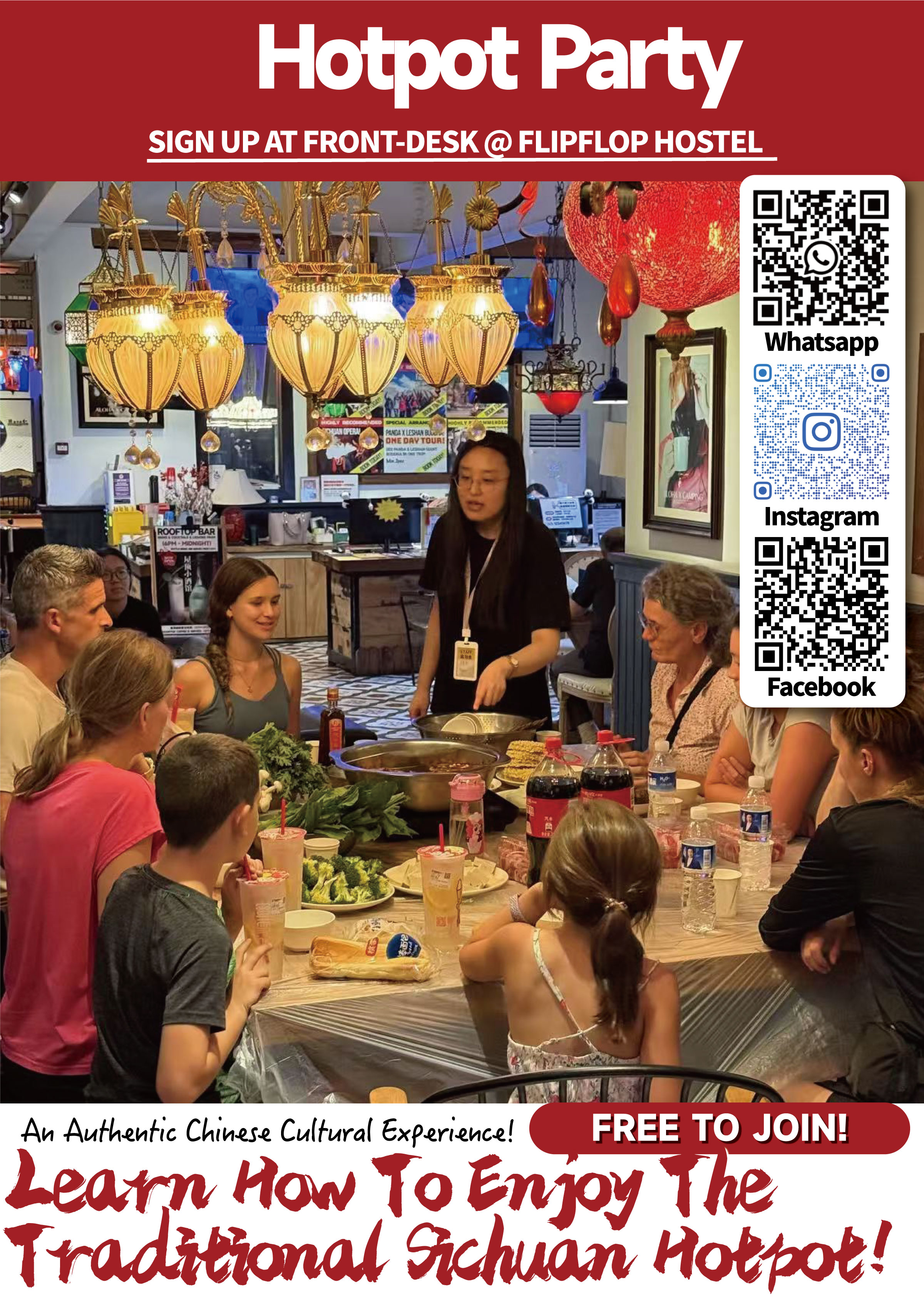 Chengdu Flipflop Hostel - Dumpling party