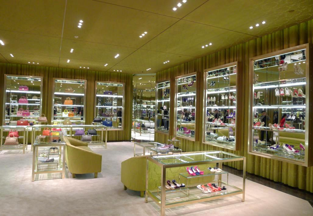 prada female shop interior