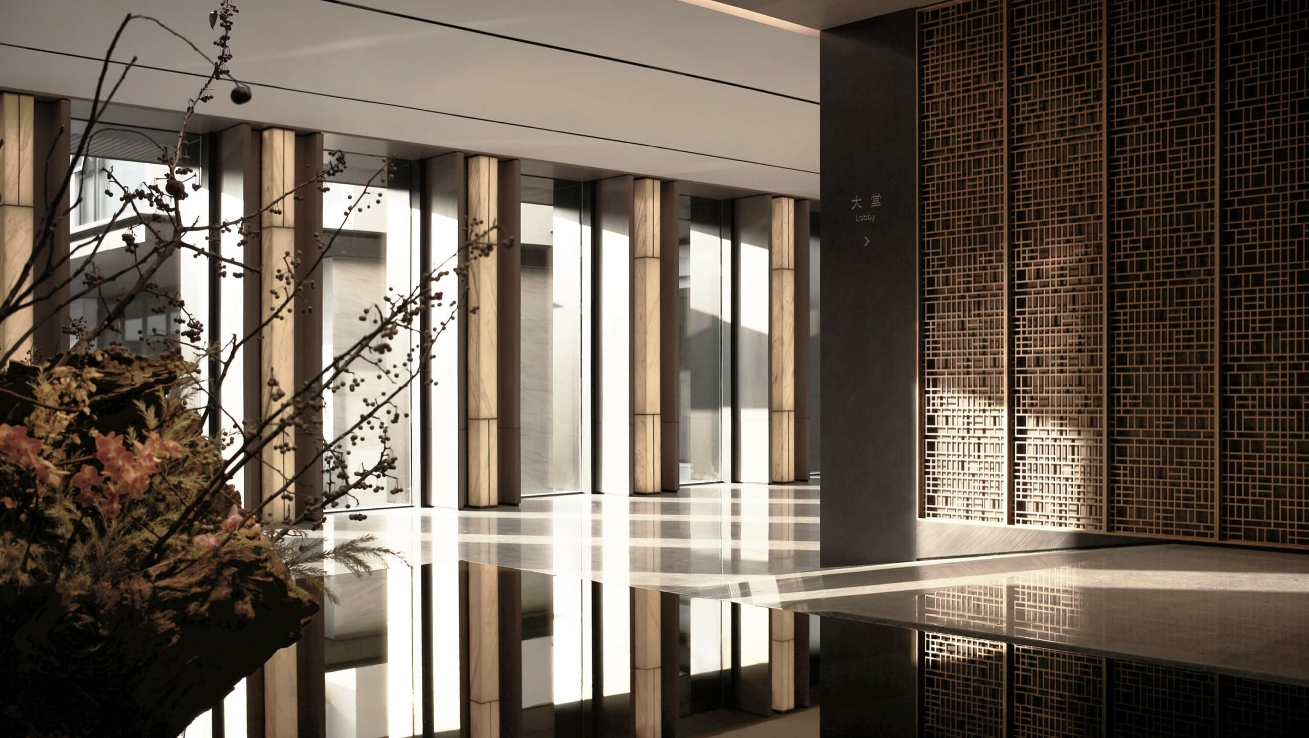 Natural Wood Hotel Interior