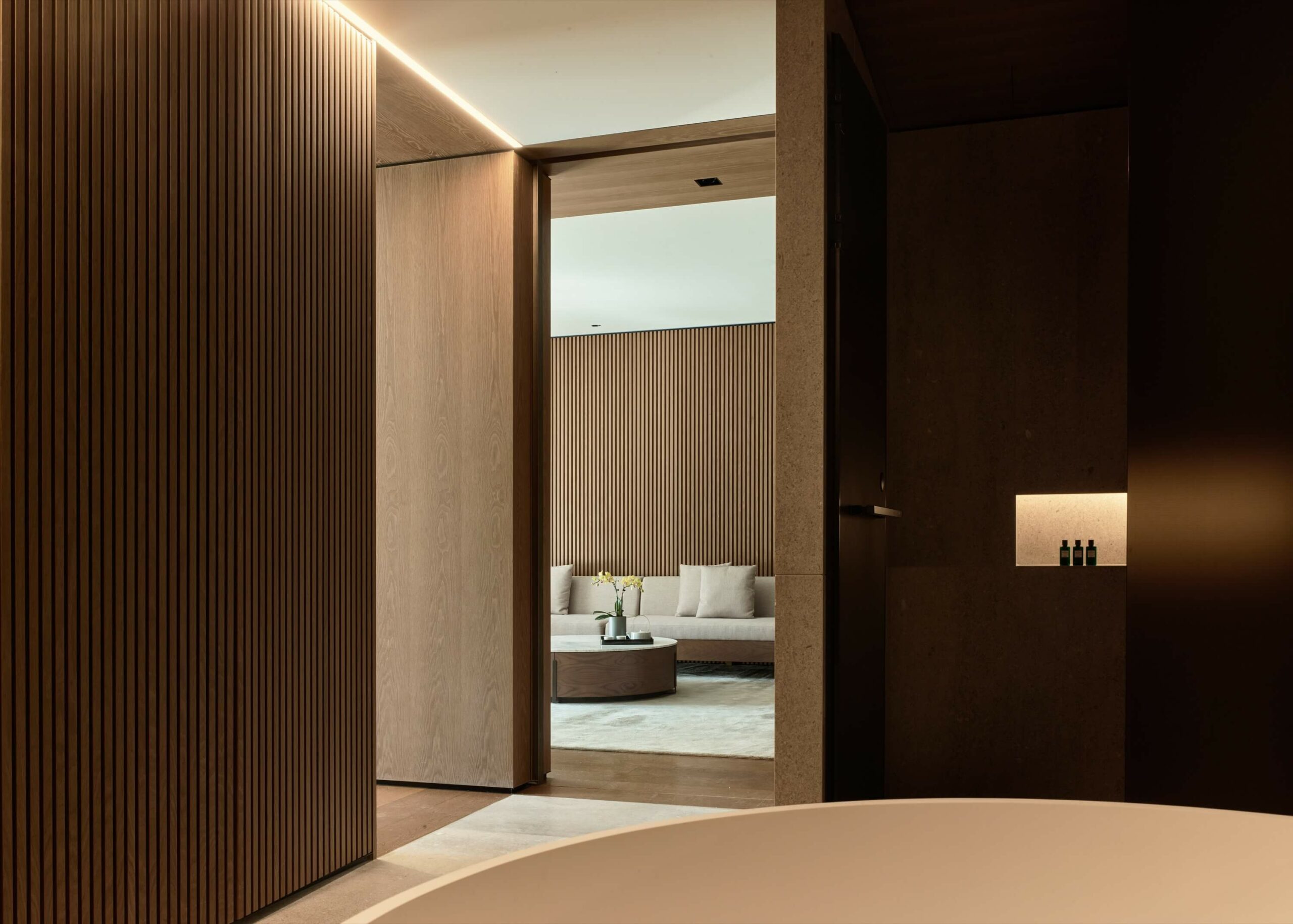 Natural Wood Hotel Interior