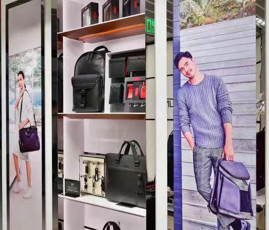 luggage display cabinet