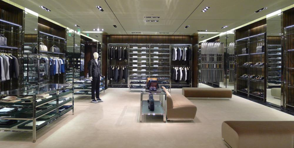 man fashion shop interior