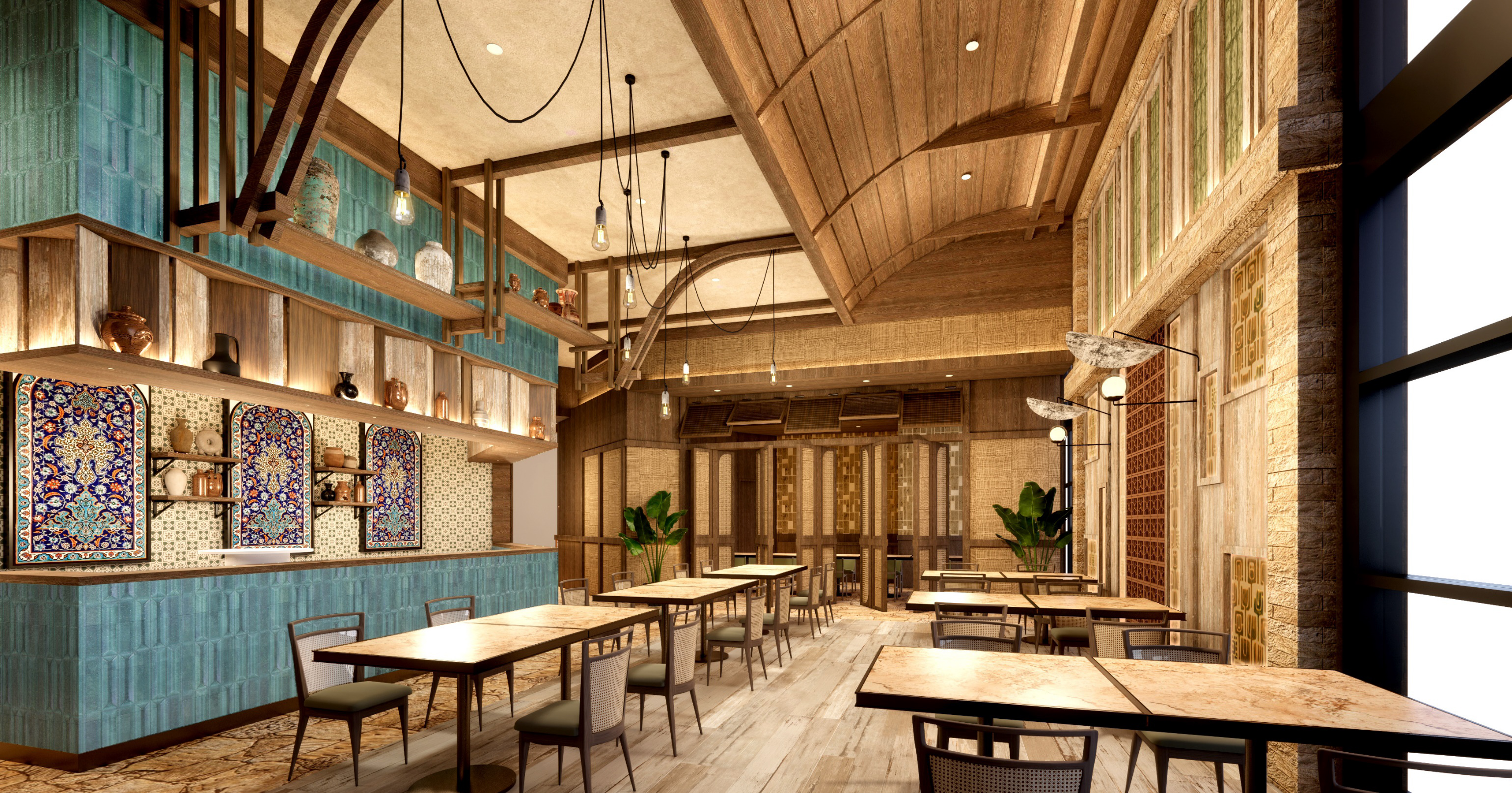 Turkish Restaurant Interior Joinery Design