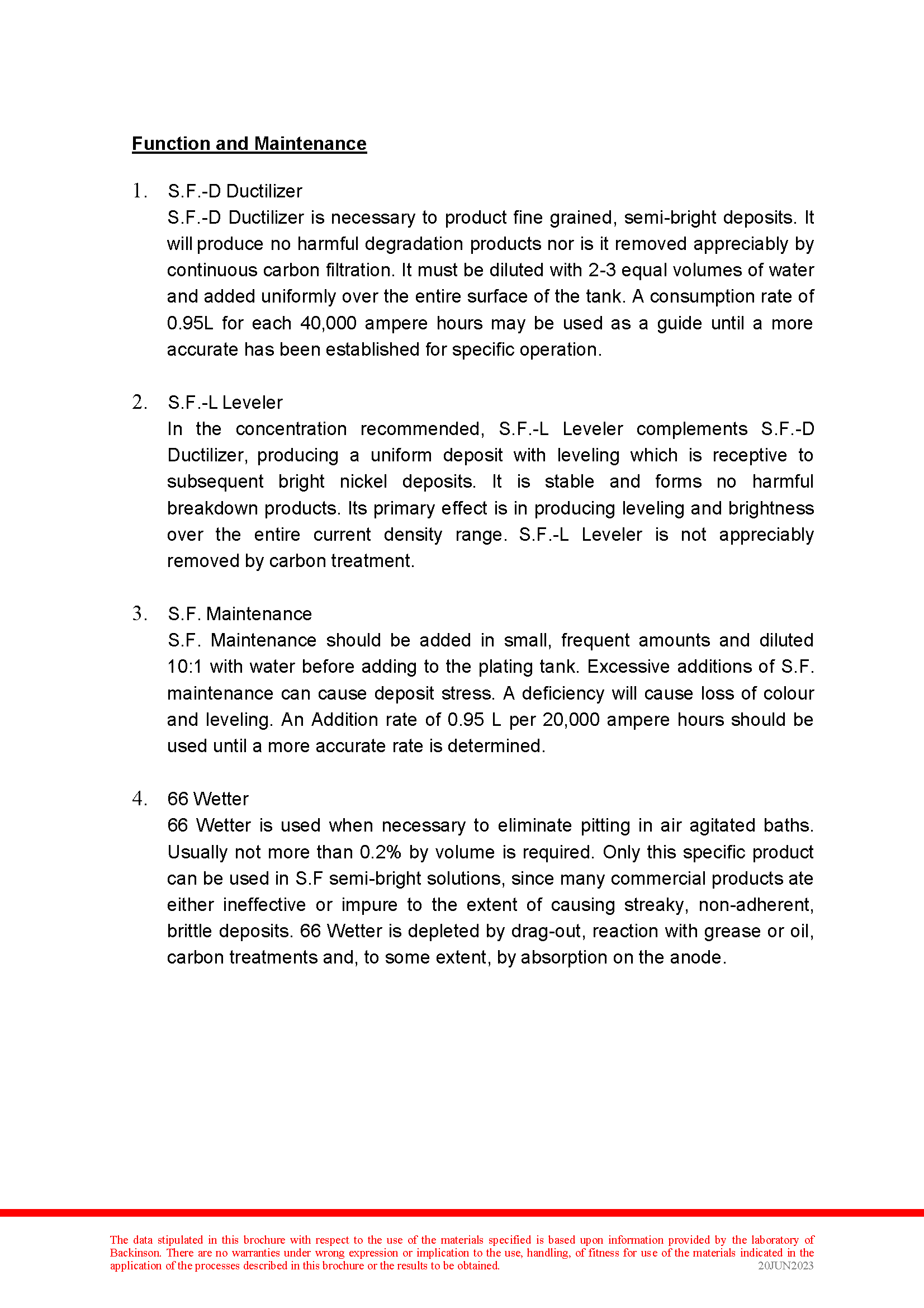 Semi-Bright Nickel S.F.