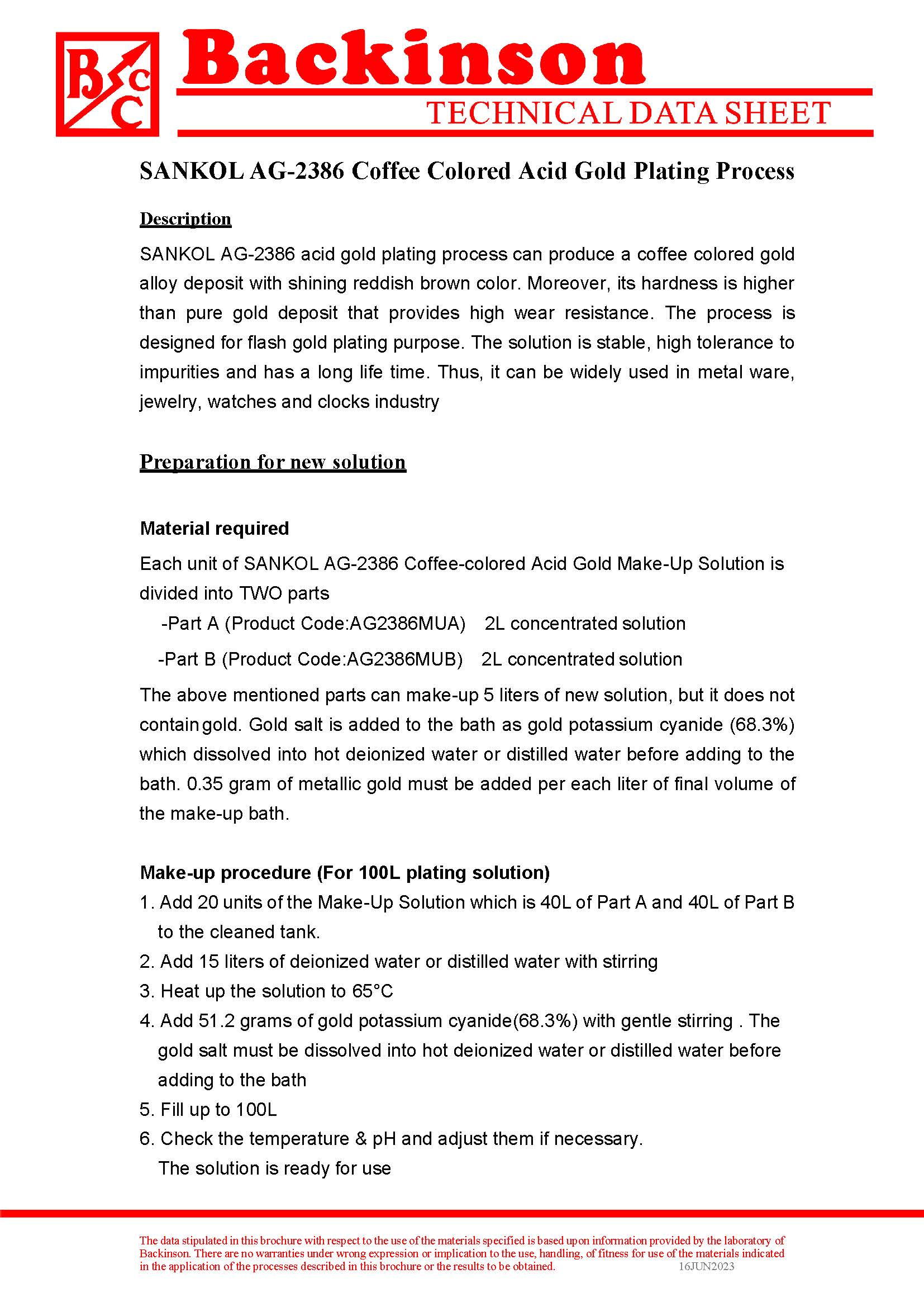 Coffee Colored Acid Gold AG-2386