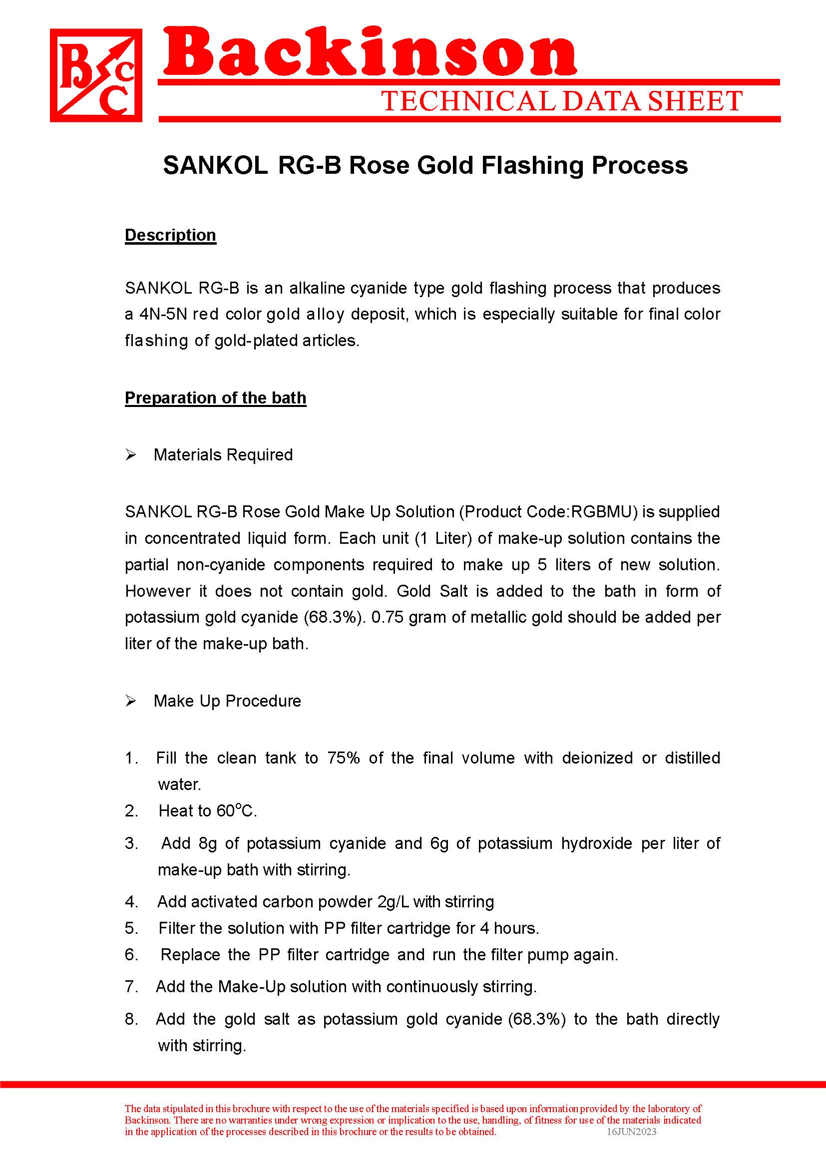 SANKOL RGB Rose Gold