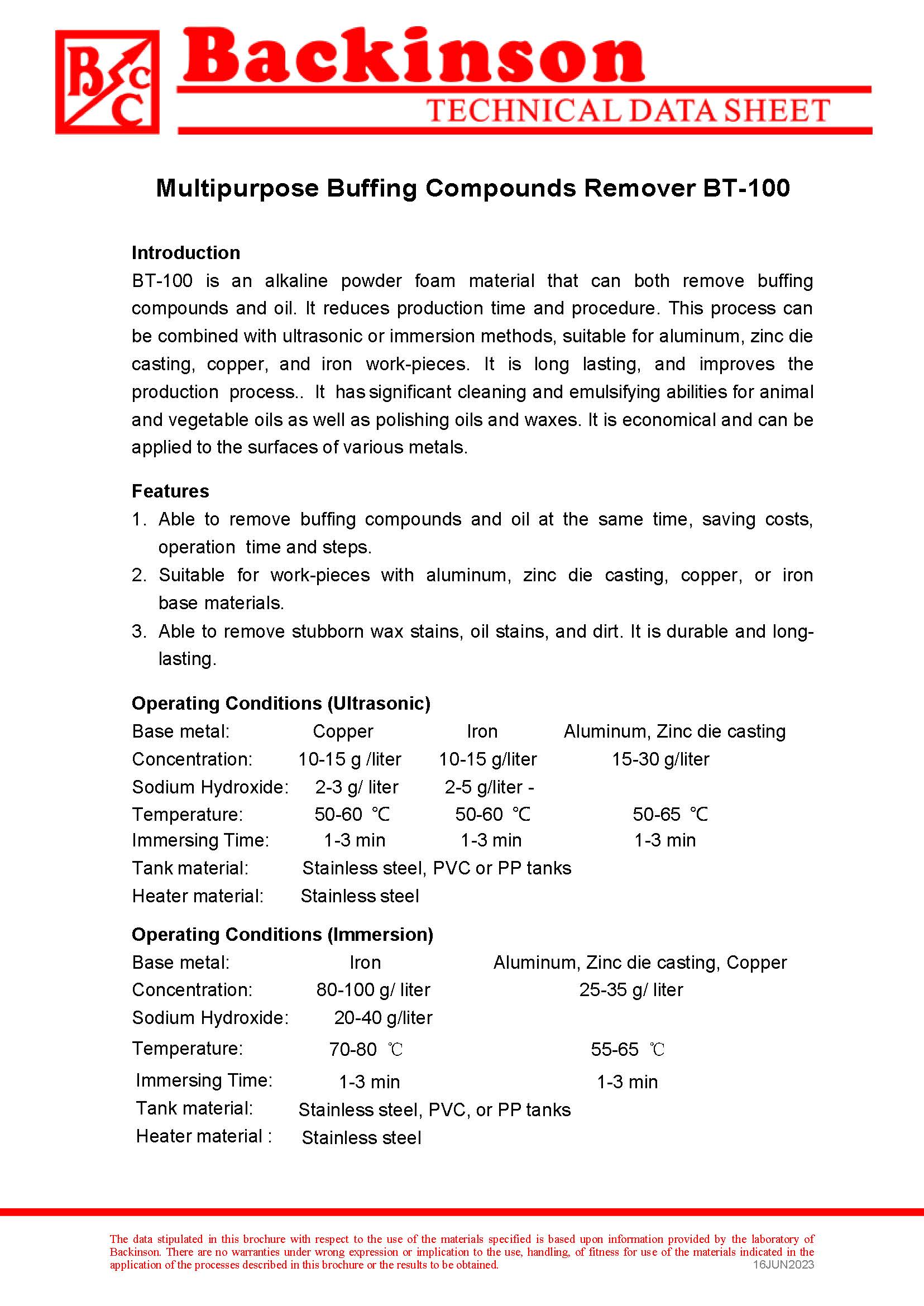 Multipurpose Buffing Compounds Remover BT-100