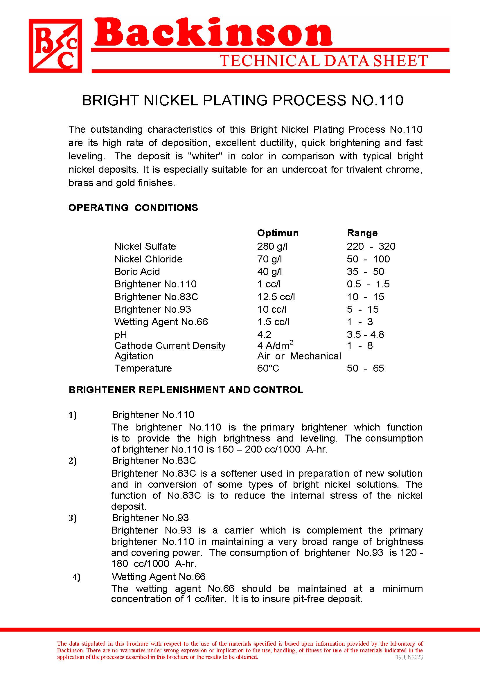 BRIGHT NICKEL No.110