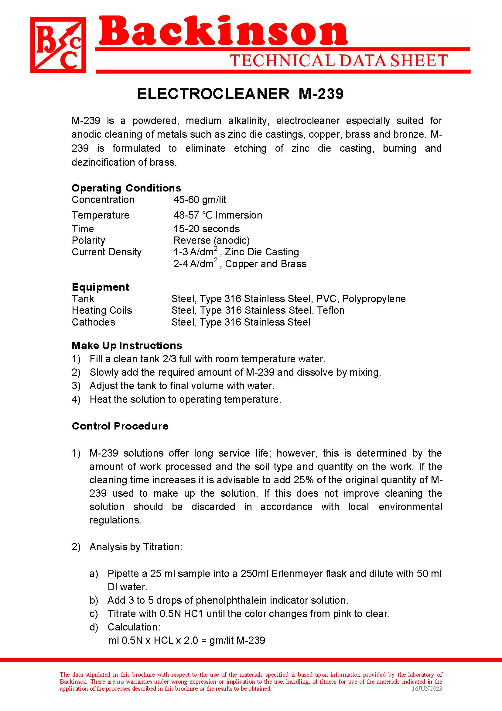 ELECTROCLEANER M-239