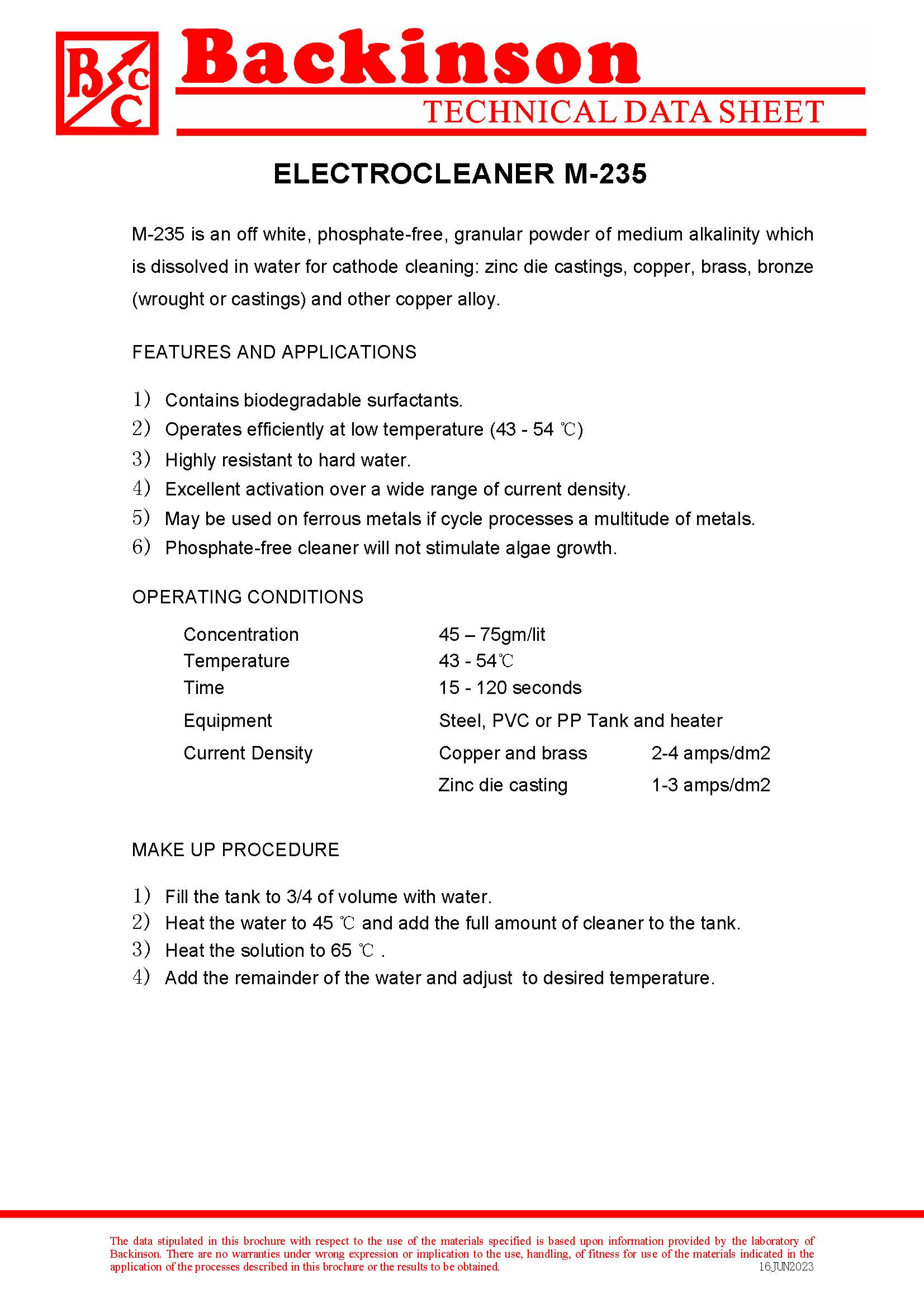 ELECTROCLEANER M-235