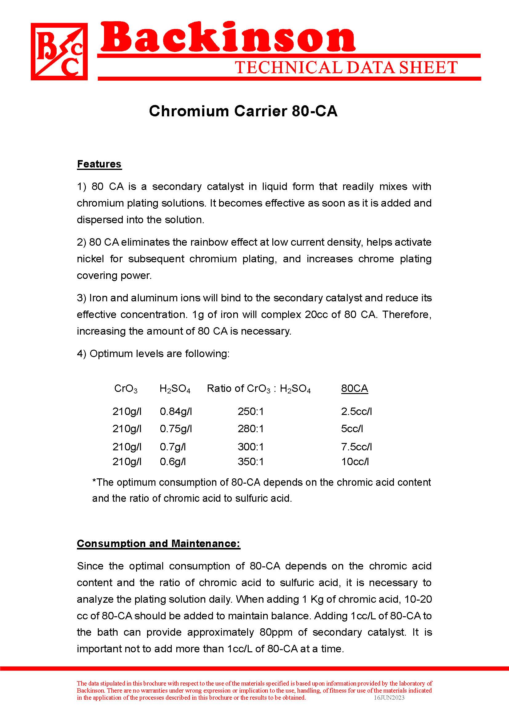Chromium Carrrier 80-CA