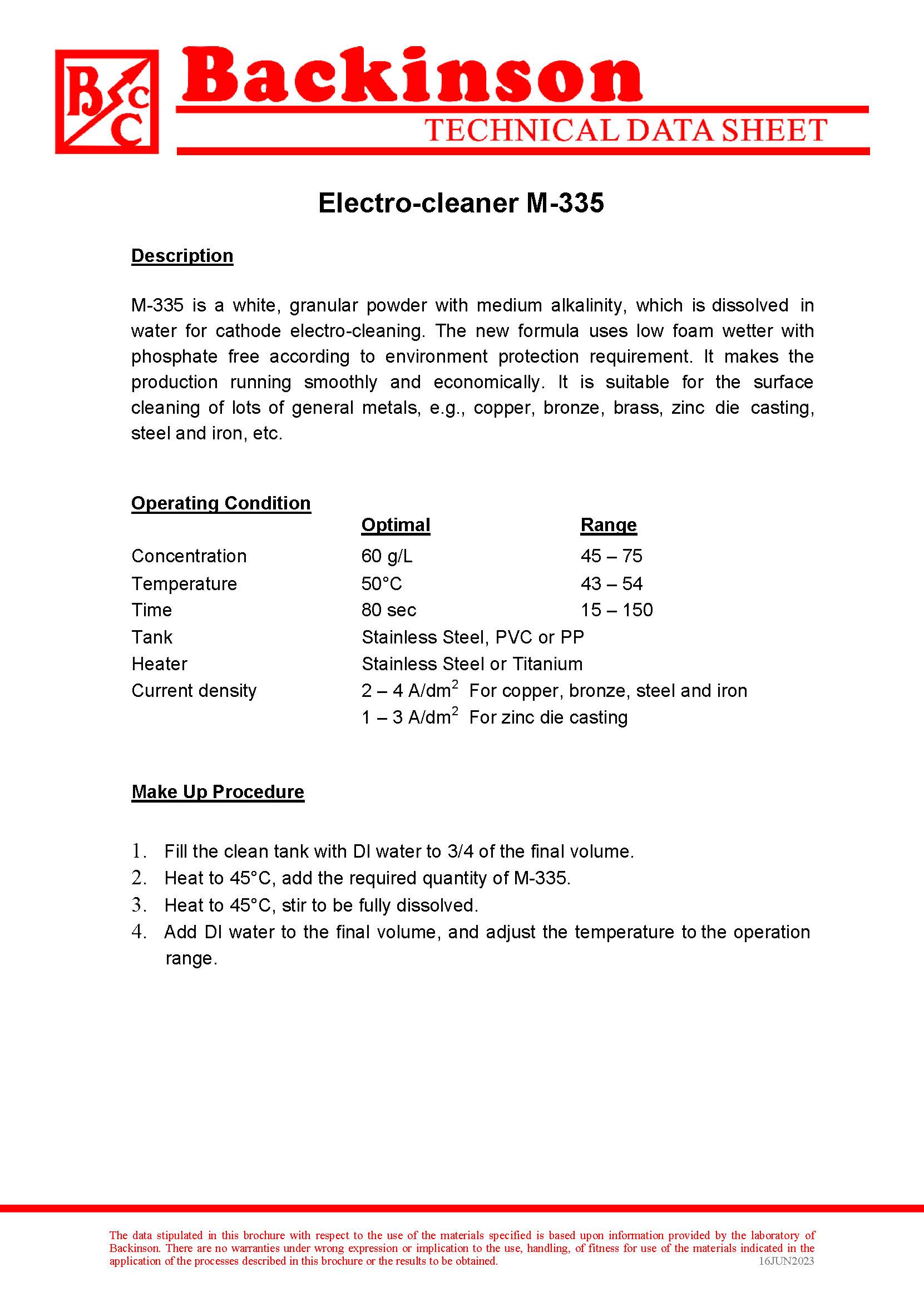 Electro-cleaner M-335