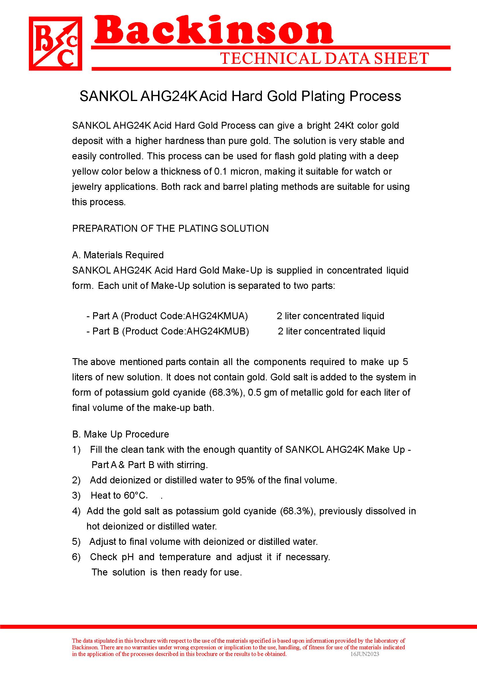 Acid Hard Gold AHG24K