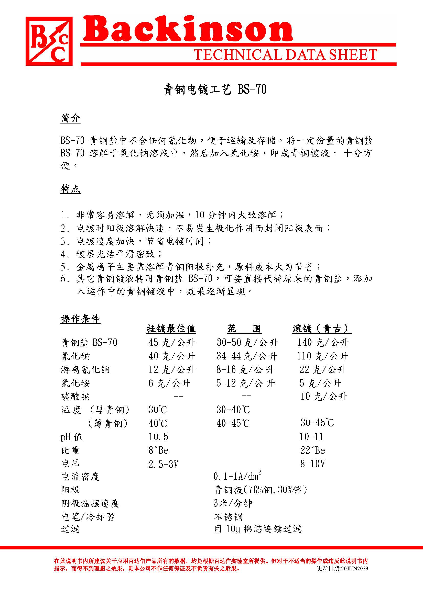 青铜盐BS-70 