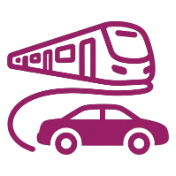 静安校区轨道交通、驾车及停车场指引图标