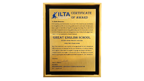 Panda Education 2009 ILTA Accreditation - Great English School & CEFR pioneer