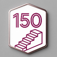 磐达教育成人中文“强化提升包”徽章图标，150小时课程，可家庭共享。