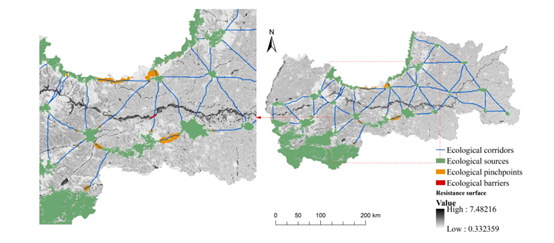 Figure 3 Ecological Pinch Points and Obstacle Points