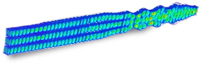 3.7GHz天线内的Ansys HFSS电场仿真