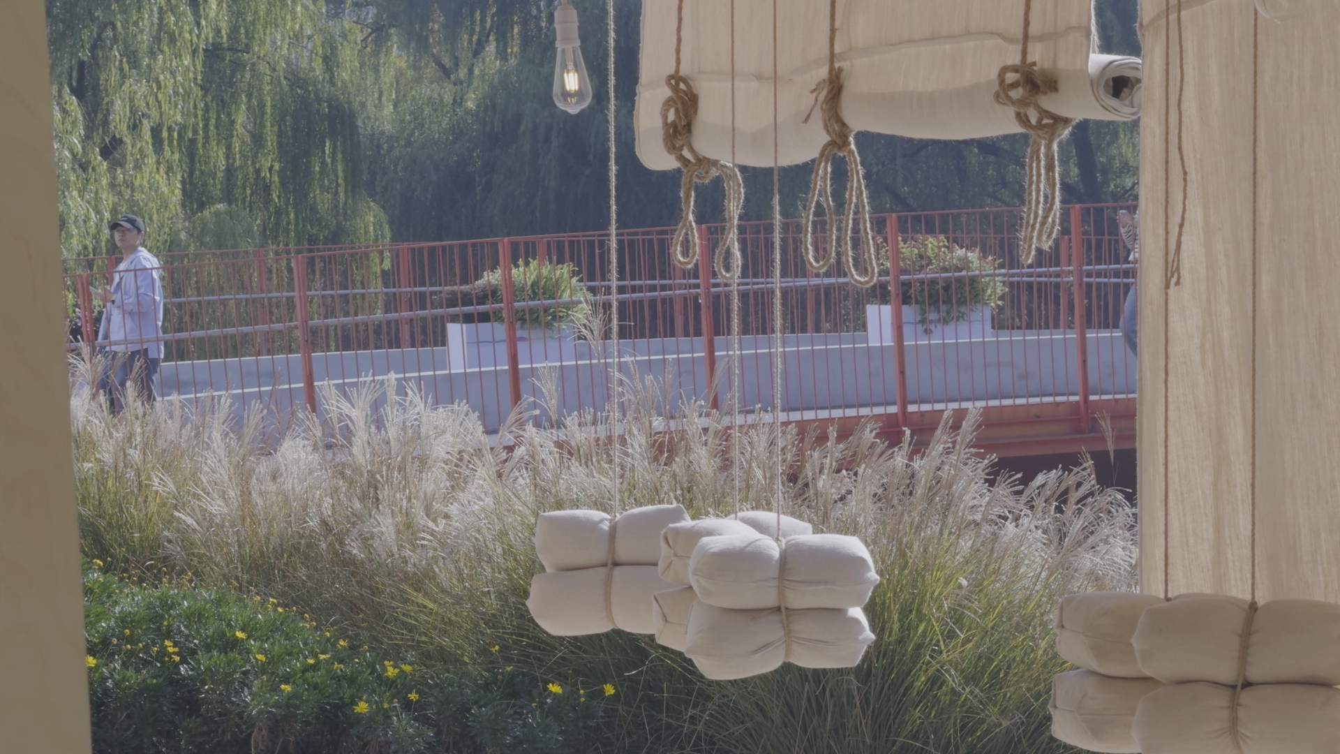 bread and coffee outdoor pop-up kiosk