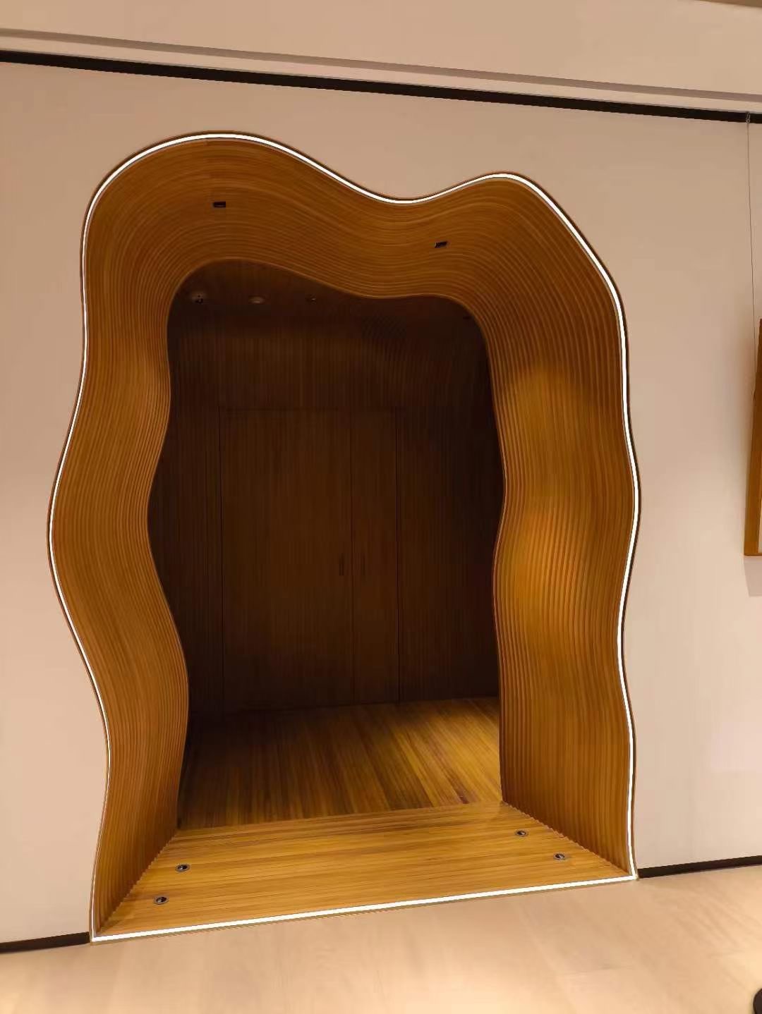 Custom Joinery Wave Entrance | Sotheby’s, HK