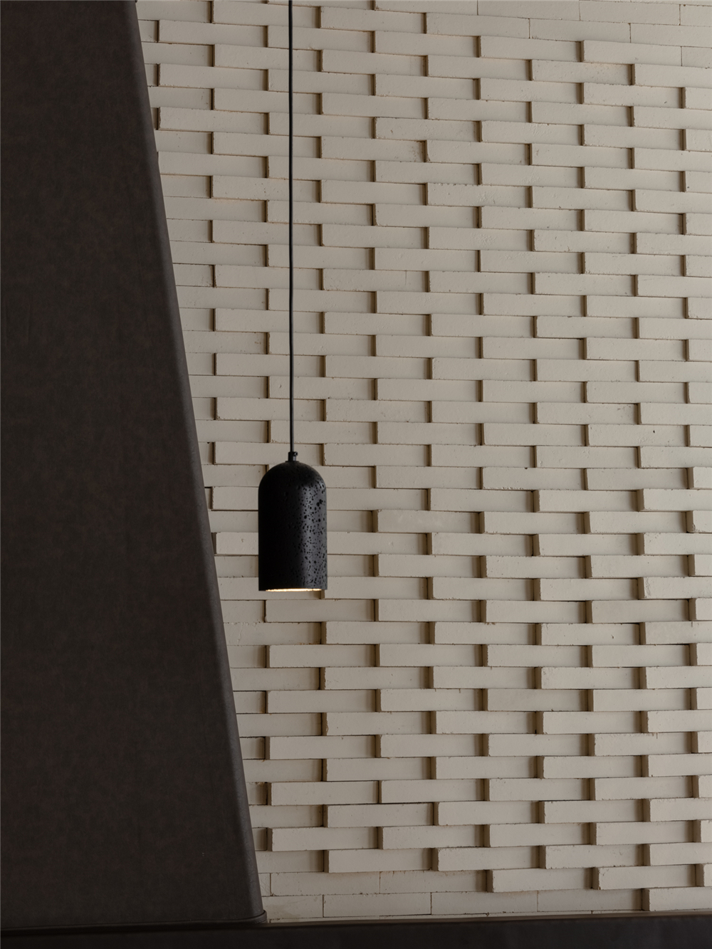 restaurant light beige bricks interior 