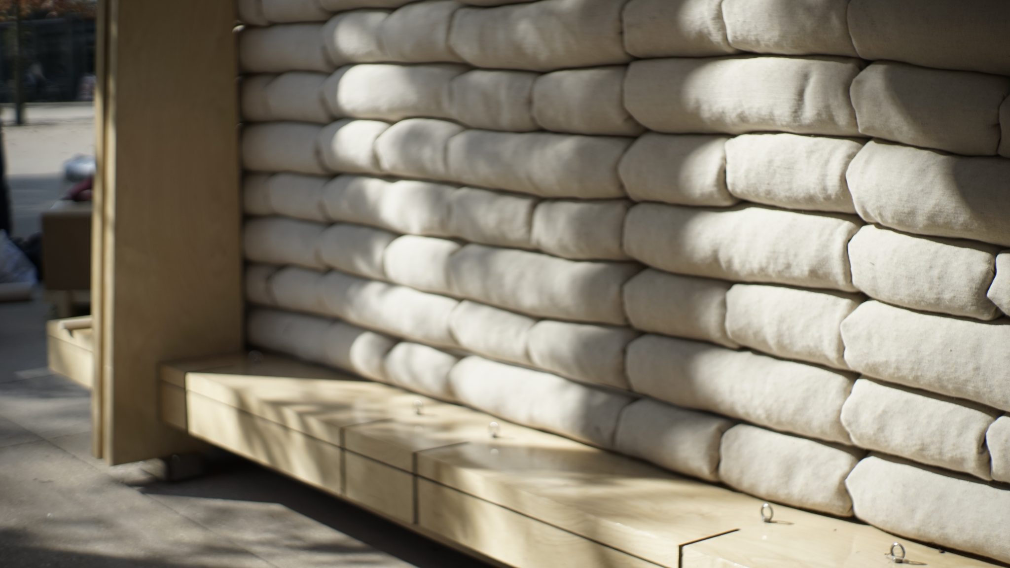 bread and coffee outdoor pop-up kiosk