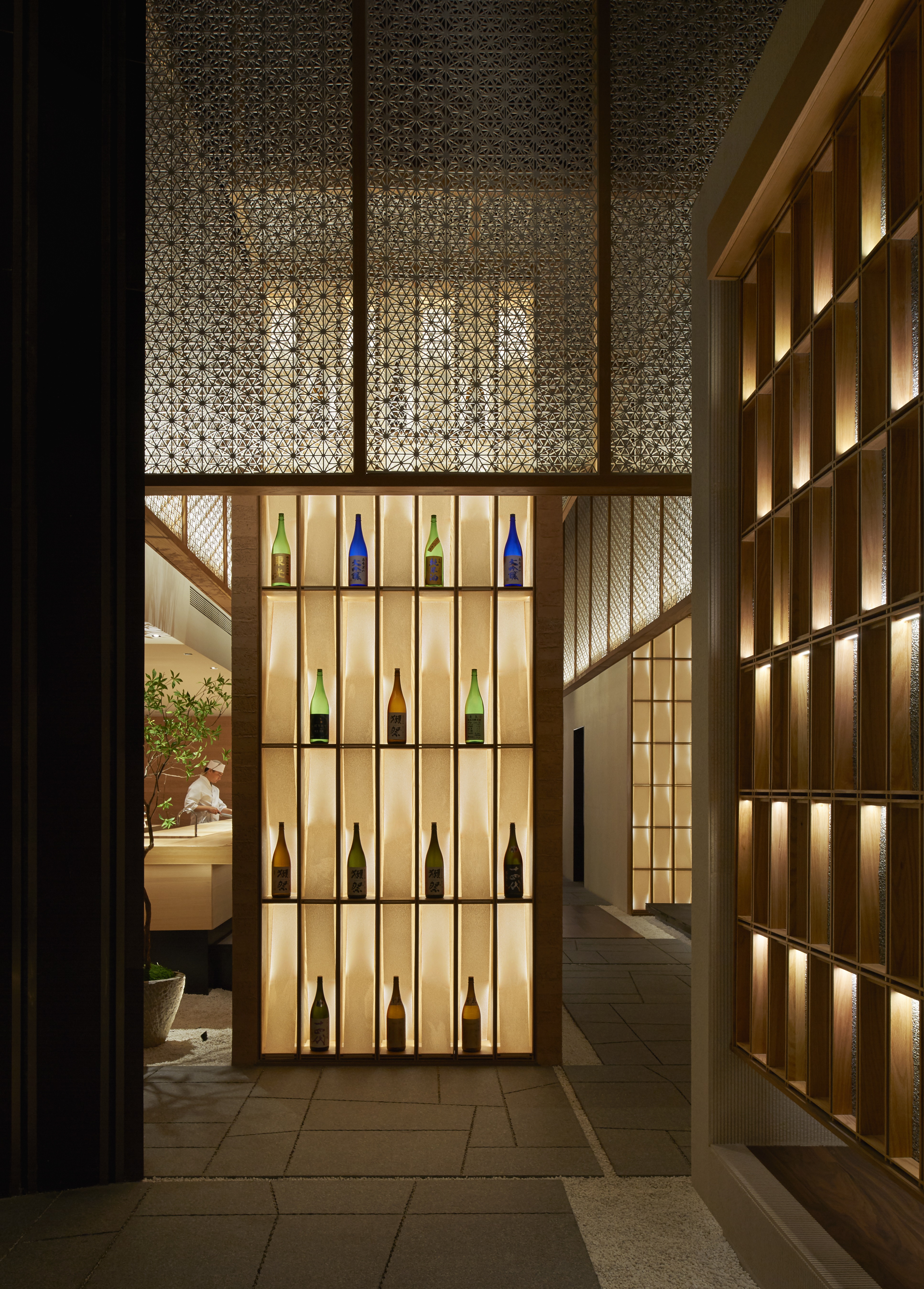 Japanese Bar & Restaurant Interior Furniture Custom