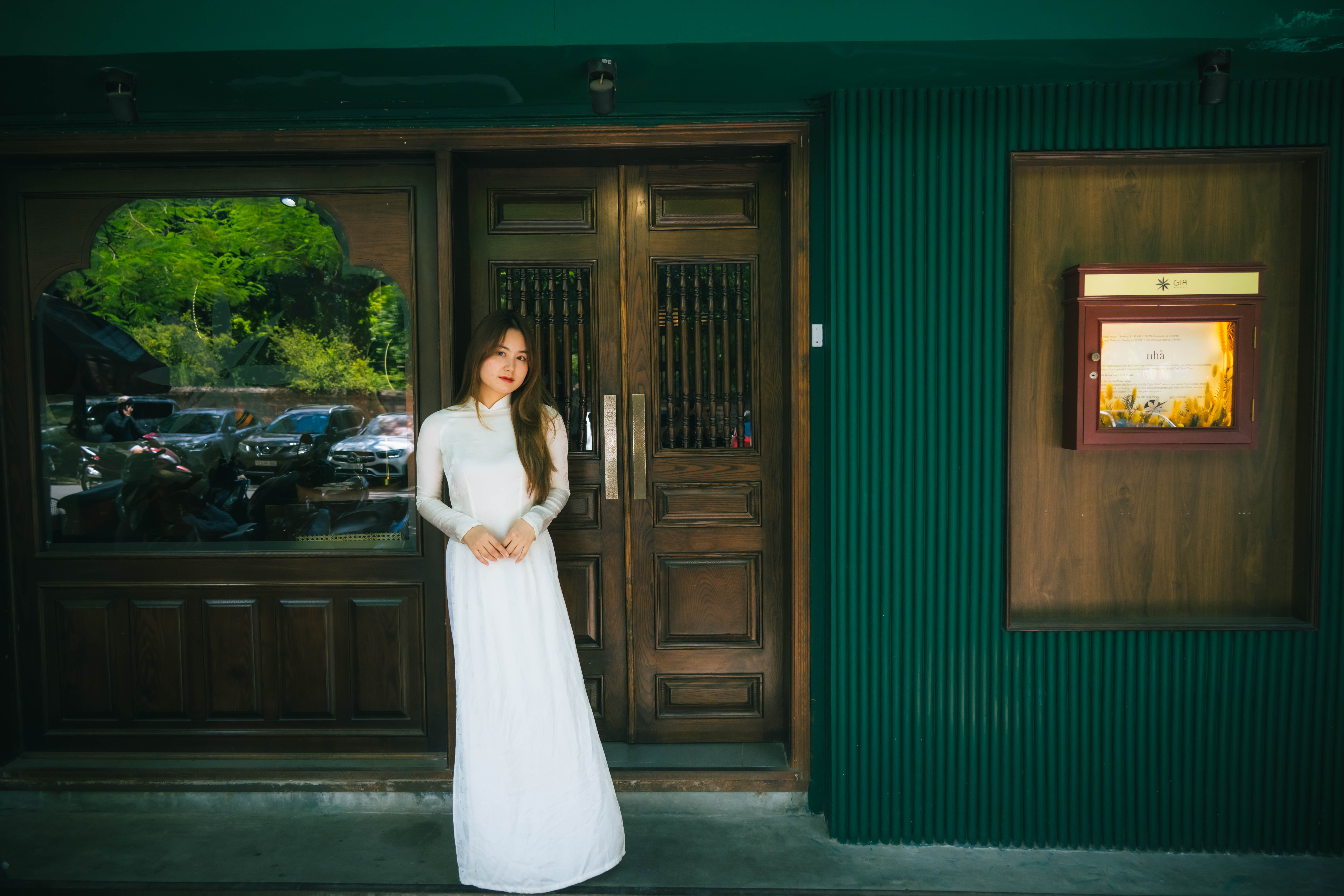 越南河内女孩Hannah，AoDai照片