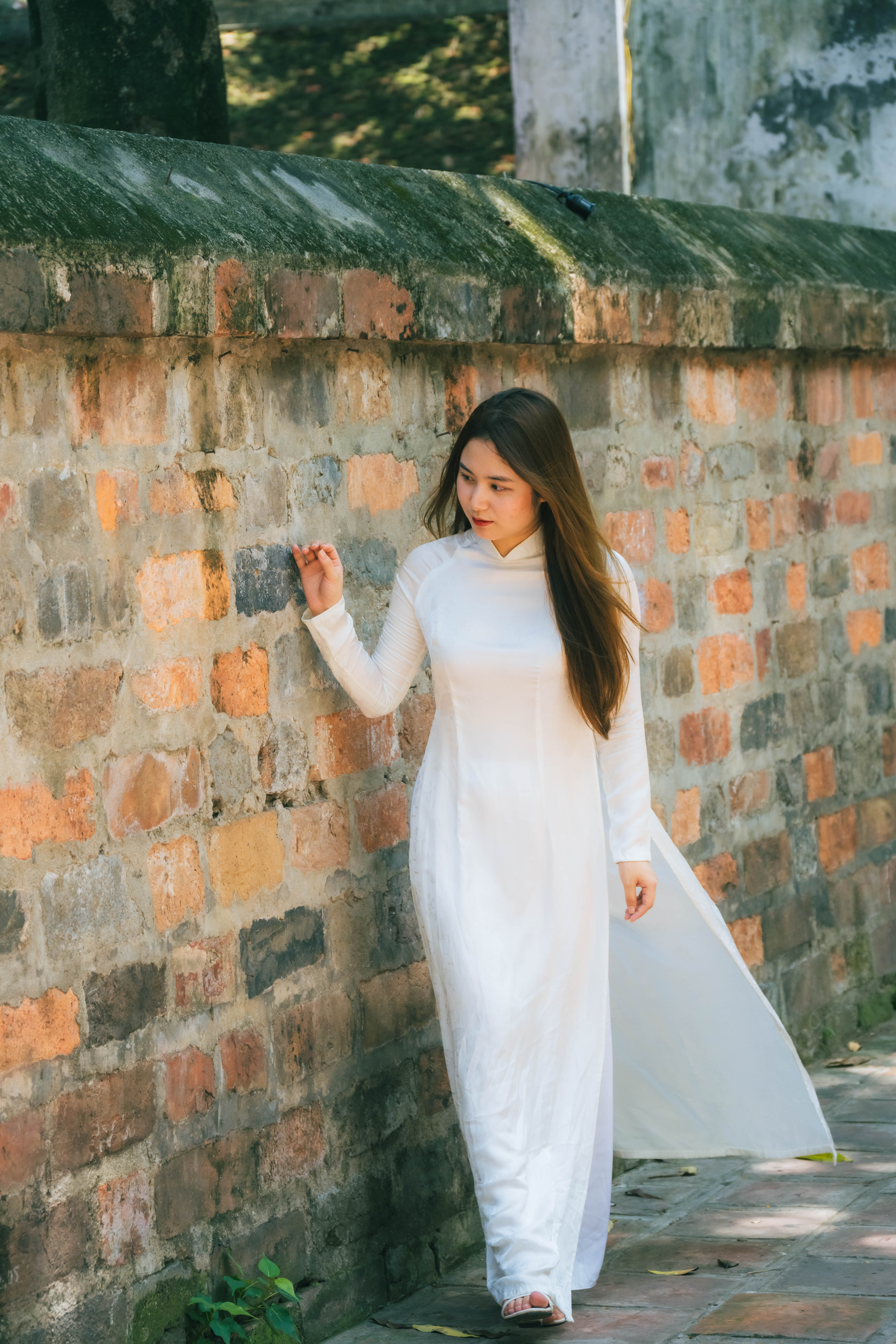 越南河内女孩Hannah，AoDai照片