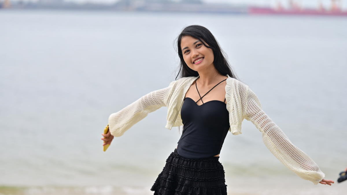 拍摄于新加坡东海岸沙滩