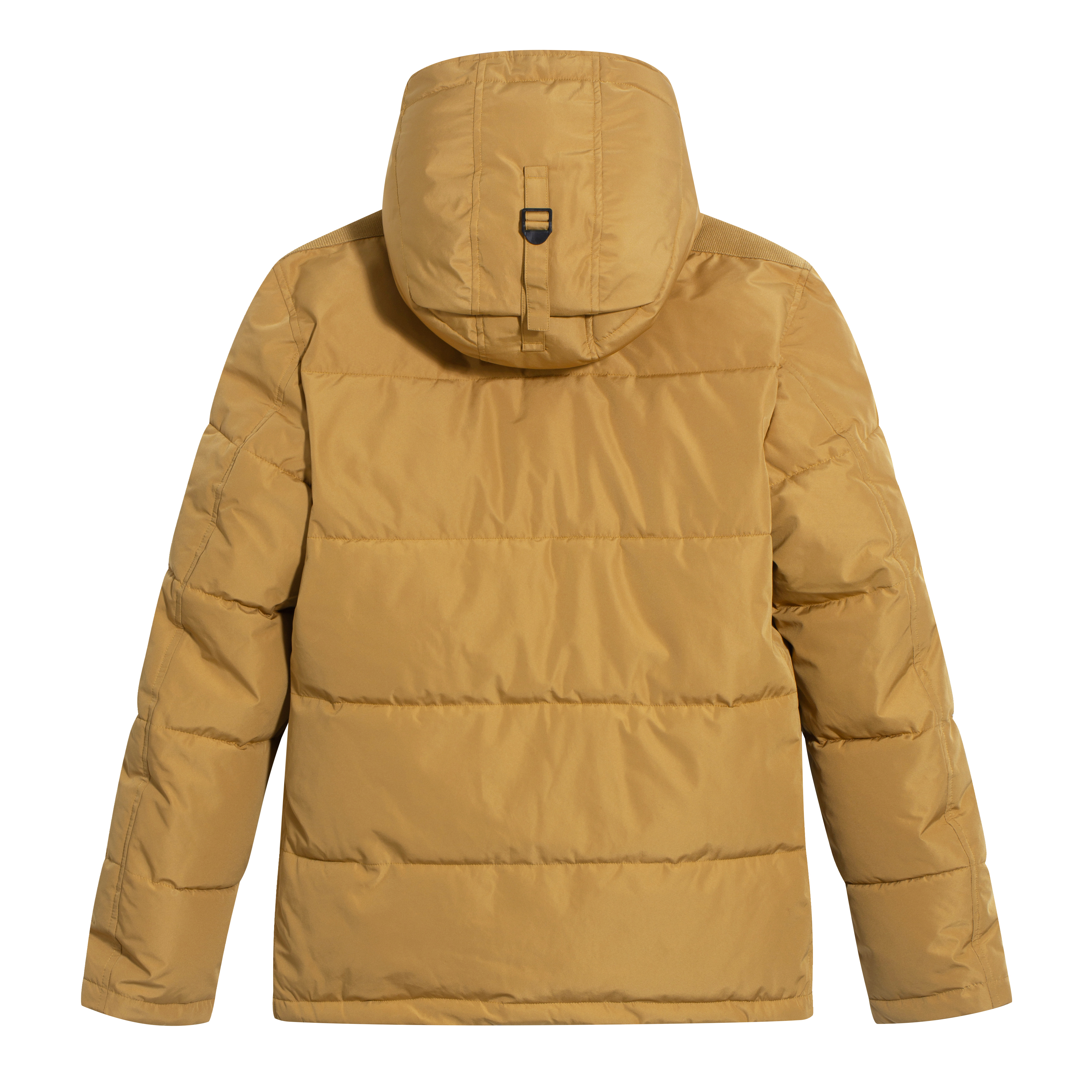 Man's puffer Jacket with hood - Bronzed Brown