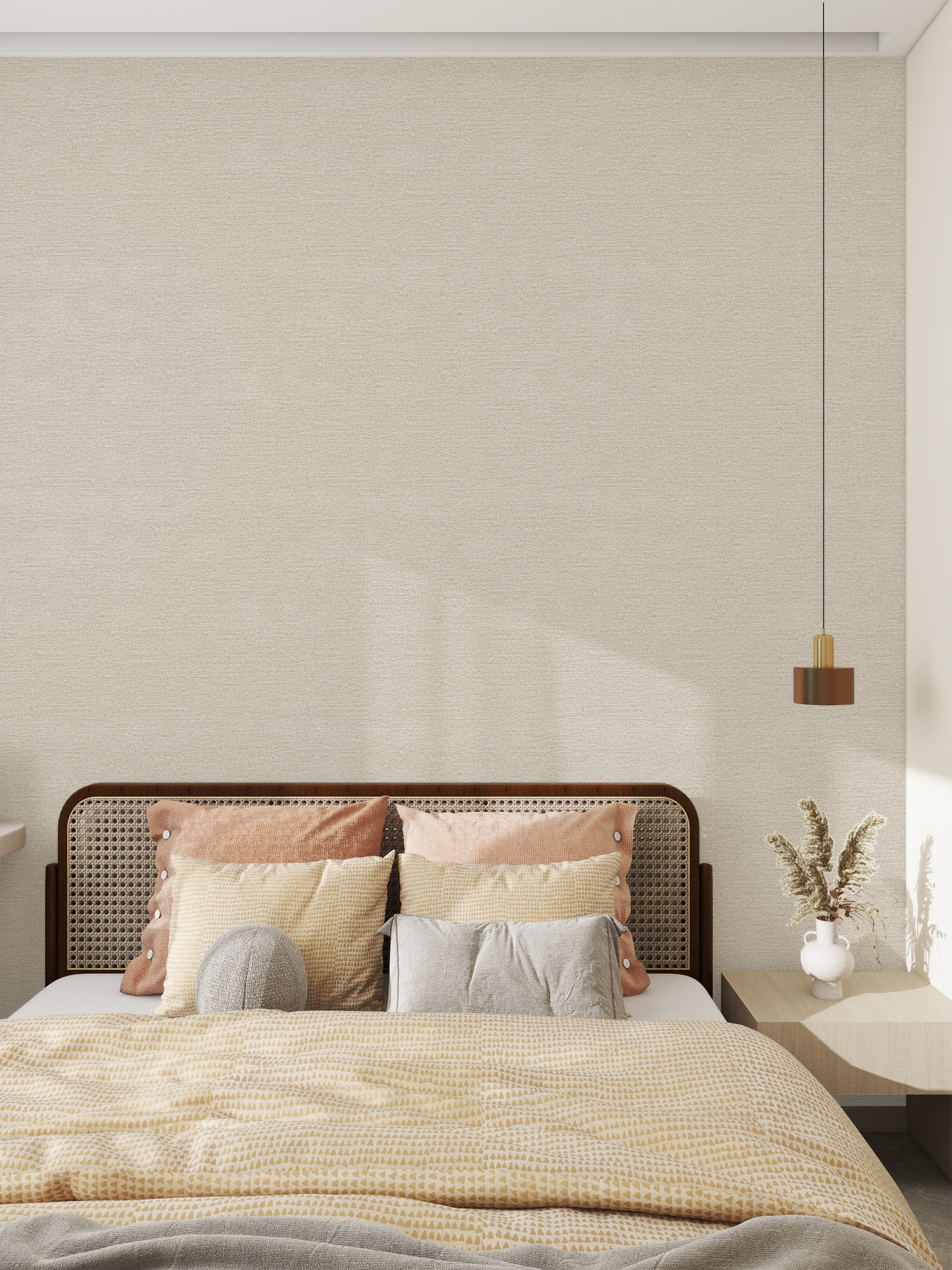 奶油棉麻/高精密系列设计款墙布