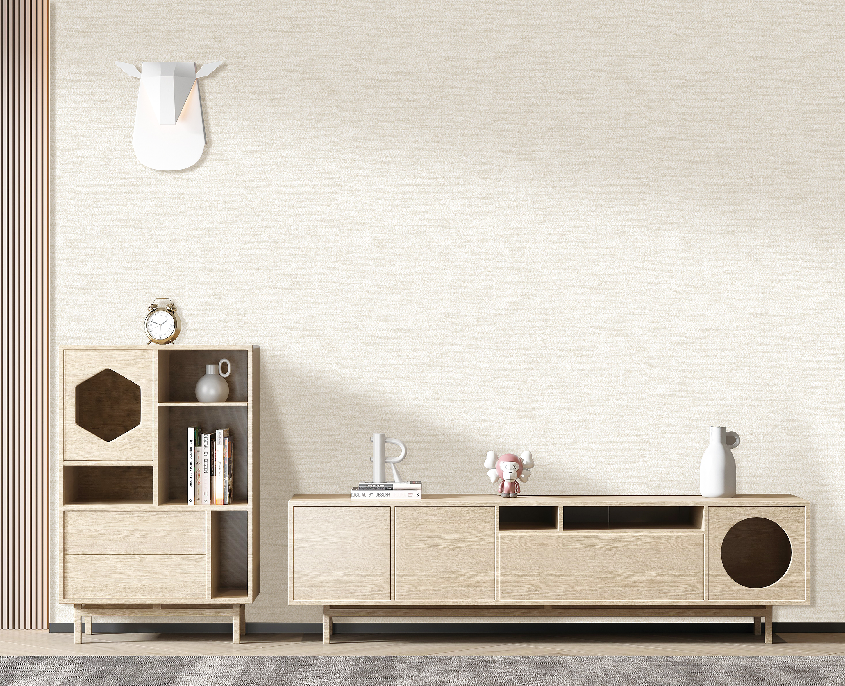 奶油棉麻/高精密系列设计款墙布