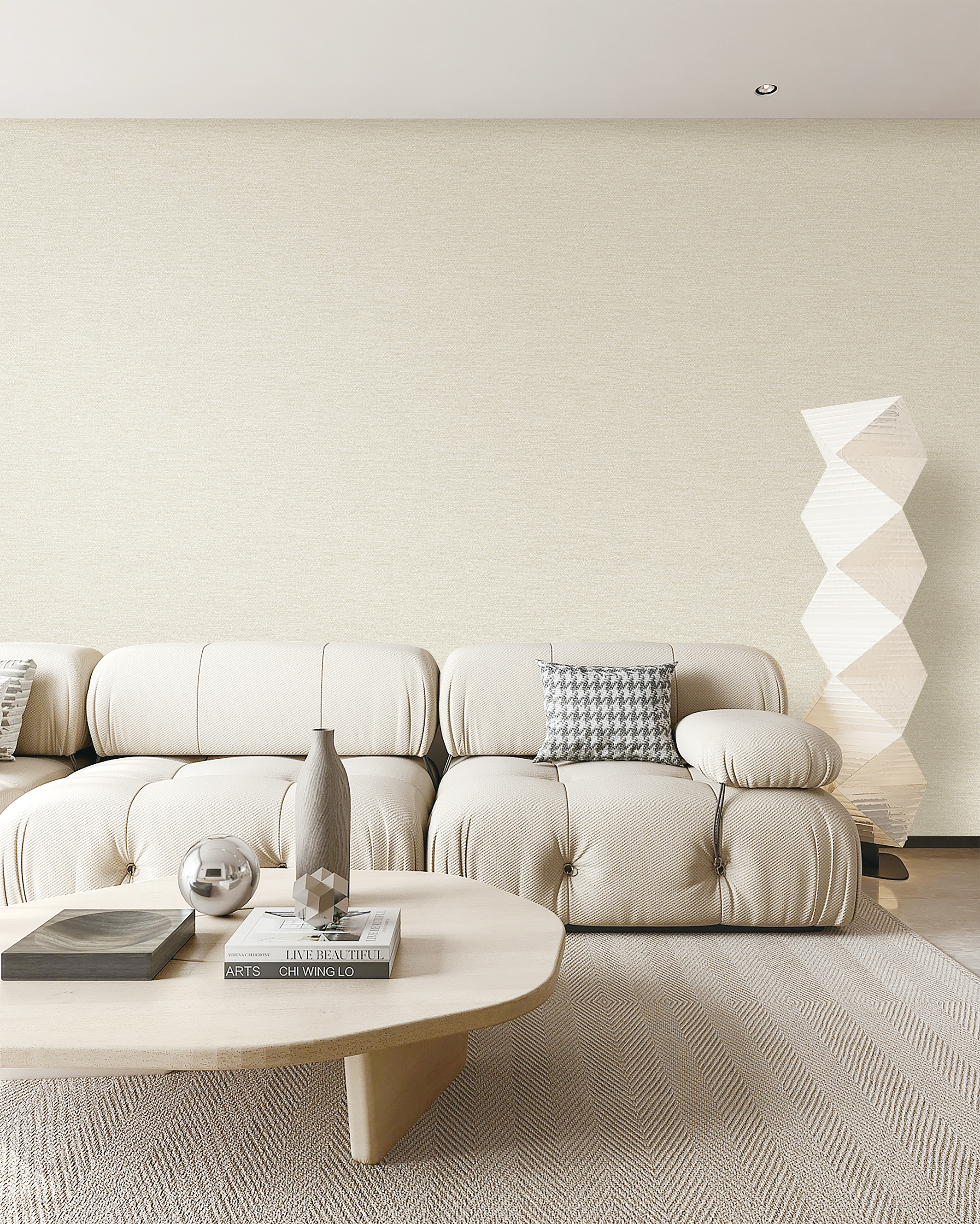 奶油棉麻/高精密系列设计款墙布