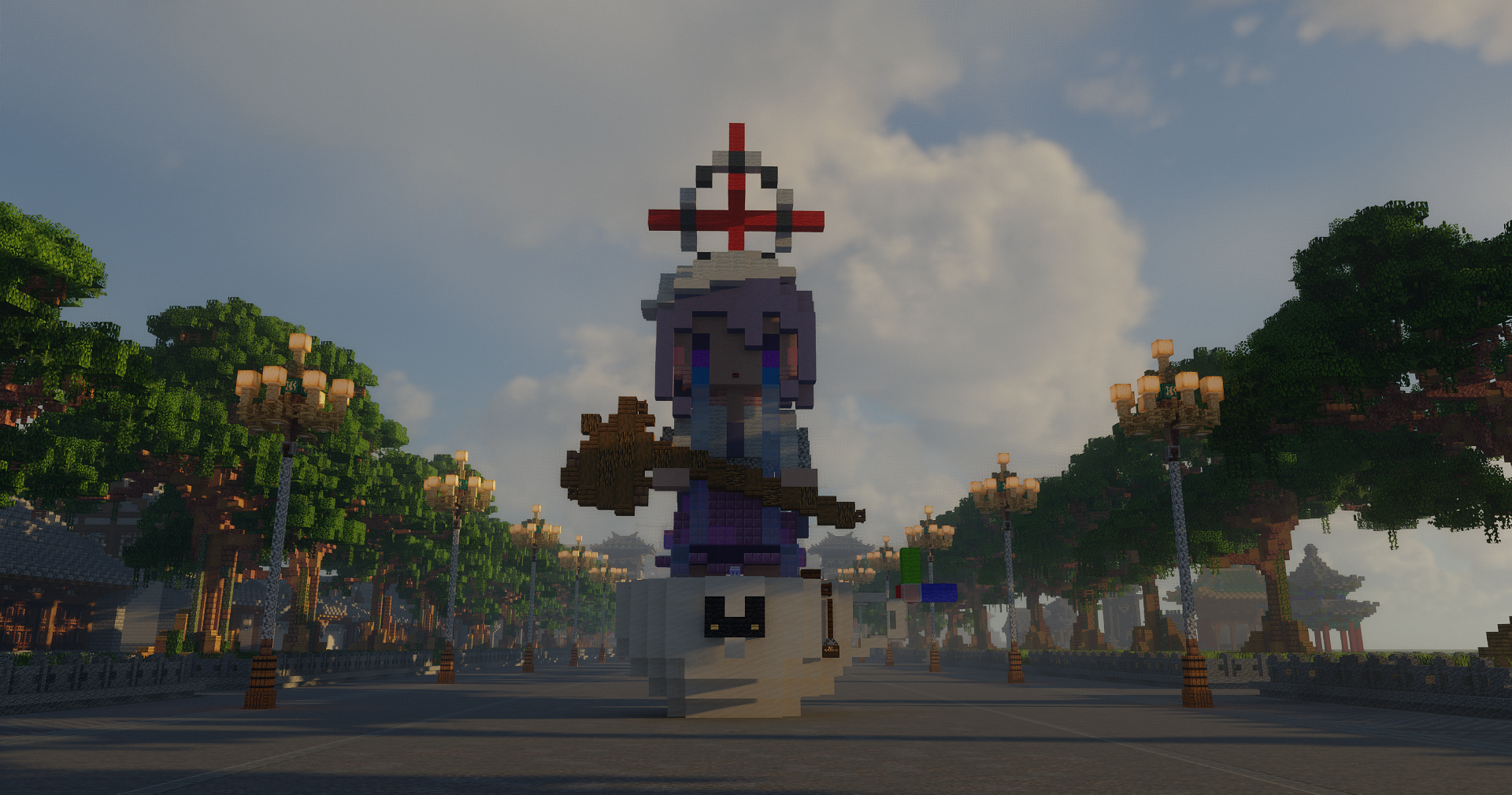 桃紫雕像 PurplePeach_建造