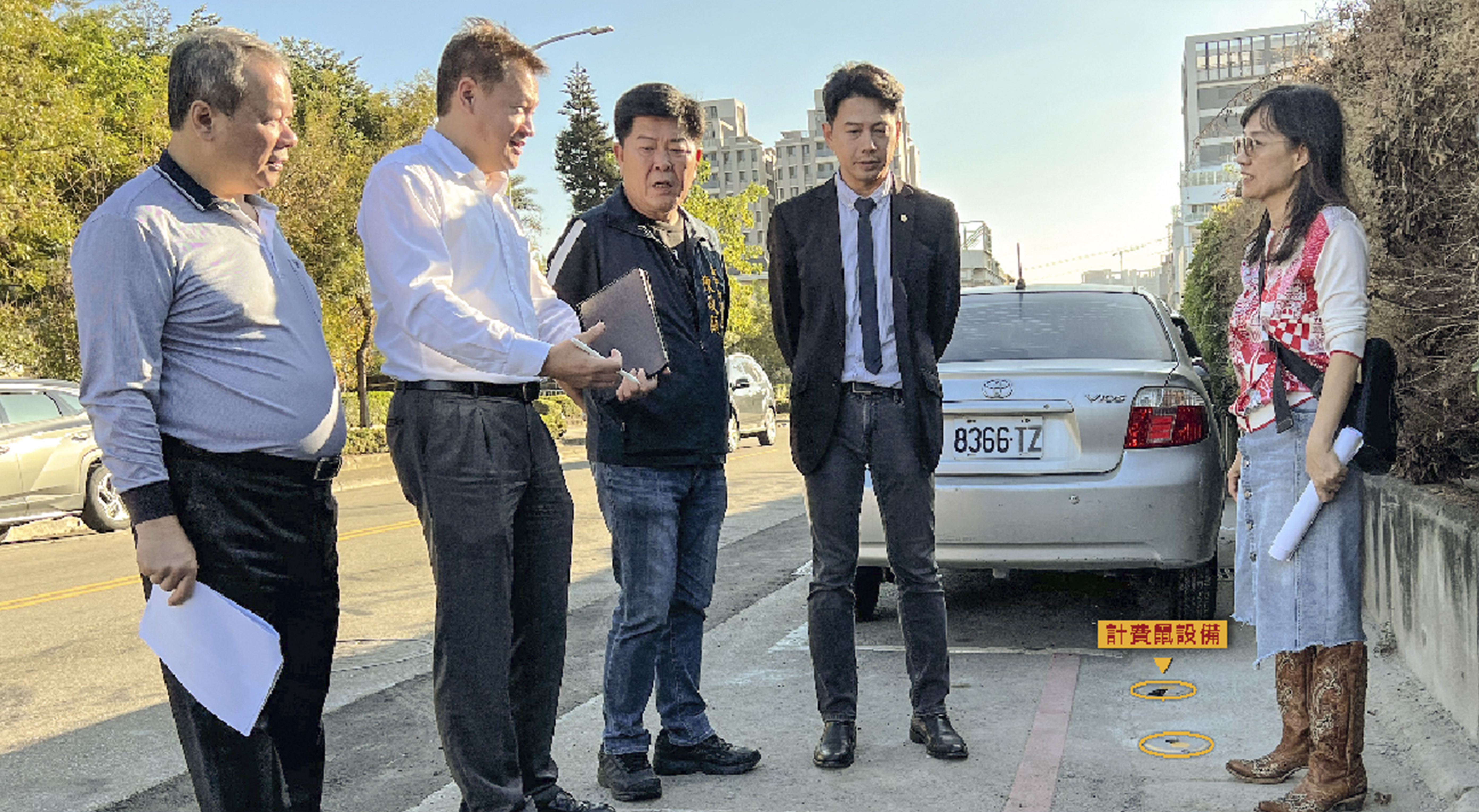 市府于南屯区岭东路路边车格建置影像辨识设备，进行停车智慧化管理